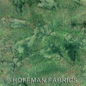 Hoffman Bali Batik Hand dyed Watercolors 1895 548 Balsam 