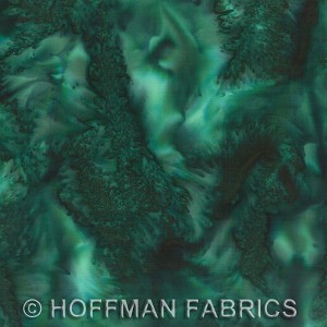 Hoffman Bali Batik Hand dyed Watercolors 1895 309 Viridian 