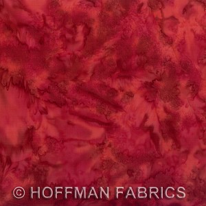Hoffman Bali Batik Hand dyed Watercolors 1895 568 Red Velvet 