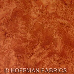 Hoffman Bali Batik Hand dyed Watercolors 1895 572 Bourbon 