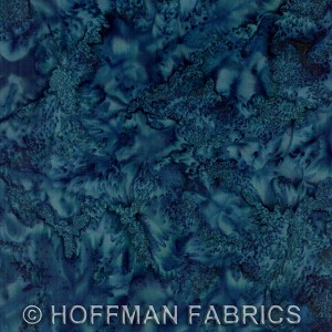 Hoffman Bali Batik Hand dyed Watercolors 1895 577 Bayou 
