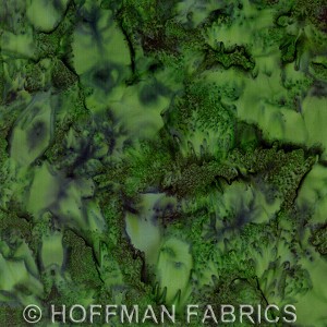Hoffman Bali Batik Hand dyed Watercolors 1895 580 Cypress 