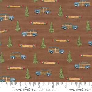 Explore 19914 16 Panel Truck Walnut Brown, Deb Strain by Moda 