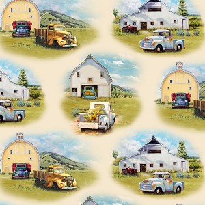 Vintage Trucks 21001 Cream Elizabeths Studio 