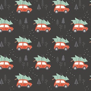 Reindeer Lodge 21191702 2 Charcoal Rustic Holiday Camelot Fabrics 