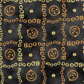 Charmed 23885 J Boo Grid Black, Quilting Treasurs 