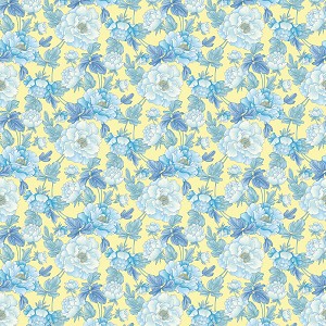 Veranda 2456 33 Big Floral Yellow Benartex 