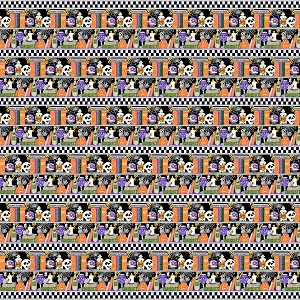 Boo Glow in the Dark 253G 93 Multi Border Stripe Henry Glass 