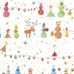 Holiday Minis 2660 Z Snowman White Quilting Treasures 