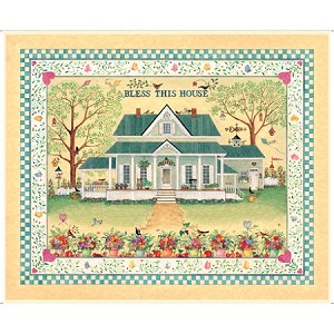 Bless This House 27295 S Panel, Quilting Treasures 
