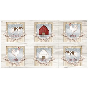 Farm Life 27676 E Picture Patches Natural Quilting Treasures 