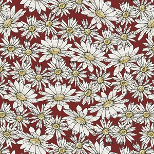 Farm Life 27679 R Daisies Red Quilting Treasures 