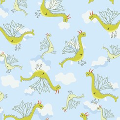 Vikings 28319 B Sky Dragons Quilting Treasures 
