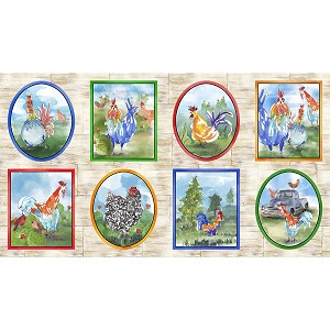 Colorful Roosters 28404 A Picture Patches Quilting Treasures 