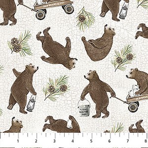 Bear Necessities 28623 11 Allover Bear Northcott 