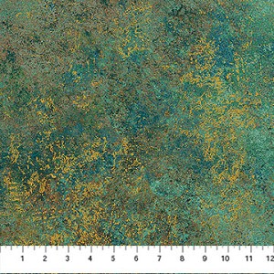 Stonehenge Valencia 28904M 65 Teal Multi Marble Northcott 
