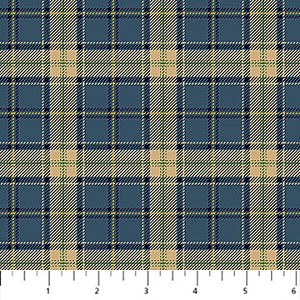 Birchwood 29110 45 Dark Blue Plaid Northcott 
