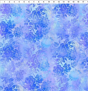Garden of Dreams II 2JYR 2 Flroal Dream Blue In the Beginning 