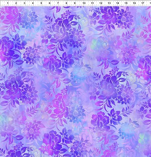 Garden of Dreams II 2JYR 3 Floral Dream Purple In the Beginning 