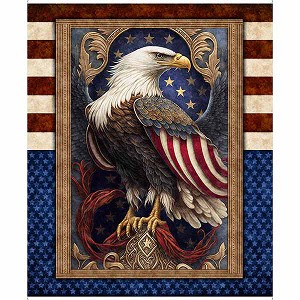 American Spirit 30124 X 36 Inch Eagle Panel Quilting Treasures 