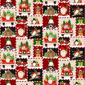 Timber Gnomies Tree Farm 306 89 Gnomie Patchwork Henry Glass 