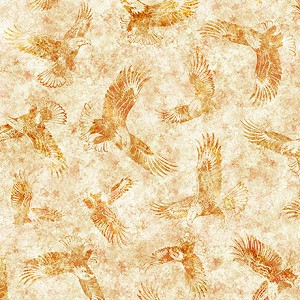Stars Stripes and Steel 31699 S American Eagle Tonal Gold Quilting Treasures 