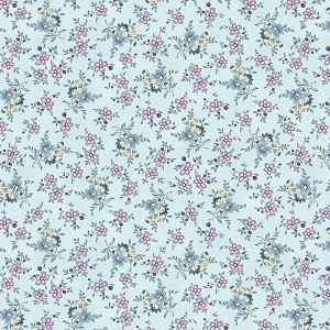 Twilight Garden Flannel 3192F 17 Calico Light Blue Henry Glass 