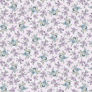 Twilight Garden Flannel 3192F 55 Calico Lilac Henry Glass 