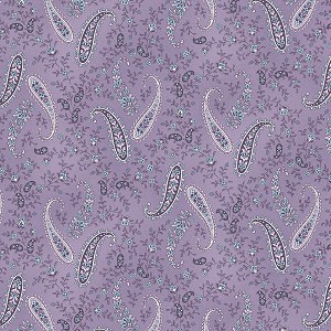 Twilight Garden Flannel 3193F 55 Paisleys Purple Henry Glass 