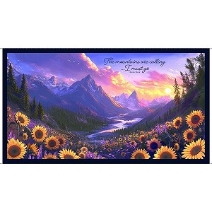 Mountains are Calling 32187 X Digital Panel Quilting Treasures 