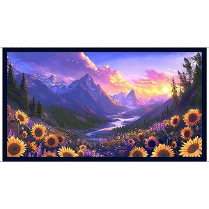 Mountains are Calling 32218 X Digital Panel Quilting Treasures 