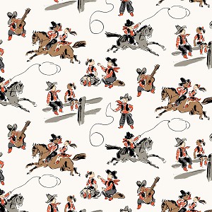 Cozy Flannel 53421F 7 Rodeo Babes Ivory Windham 