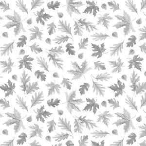 Cozy Flannel 53696F 1 White Falling Leaves Windham 
