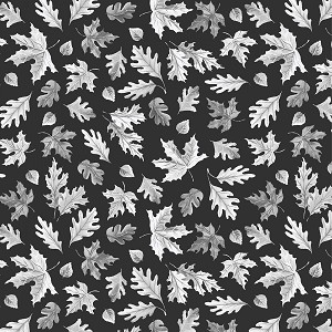 Cozy Flannel 53696F 3 Coal Falling Leaves Windham 