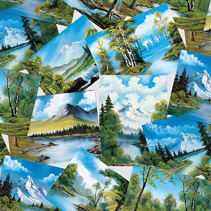 The Joy of Painting Bob Ross 5426 76 Postcards Digital Studio E 