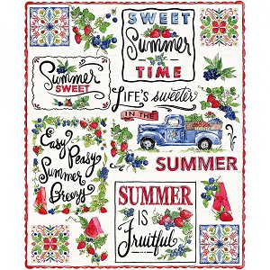 Sweet Summer 66230208 01 Digital Panel Camelot Fabrics 