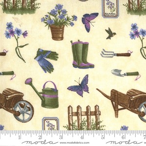 Violet Hill 6821 17 Eggshell Elements Gardening Holly Taylor Moda 