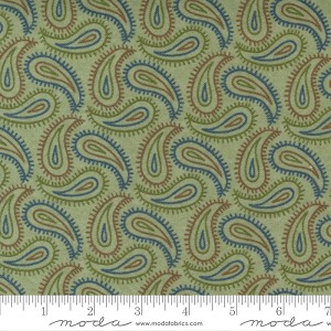 Fall Fantasy Flannel 6841 22F Fern Paisley Holly Taylor Moda 