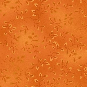 Folio Vines Tonal 7755 36 Orange Henry Glass 