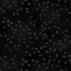Folio Vines Tonal 7755 99 Black Henry Glass 