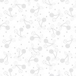 KimberBell Basics 8245 WW White Cheerful Cherries, Maywood Studio 