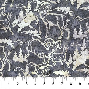 Scenic Settings Batik 83234 930 Bighorn Sheep Banyan Batik Northcott 