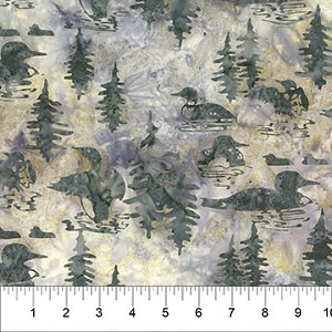Scenic Settings Batik 83235 441 Loons Banyan Batik Northcott 