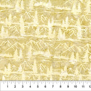 Wild Country Batik 83450 30 Parchment Trees Mountains Northcott 