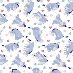 Disney Winnie the Pooh 85430519 1 White Eeyore Camelot Fabrics 