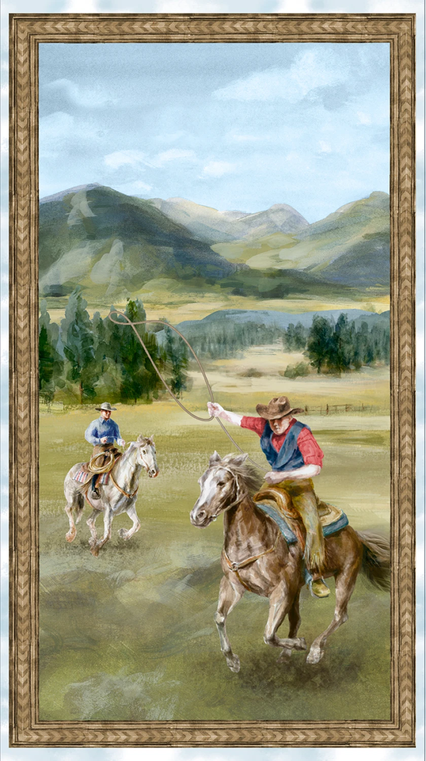 Riding on the Range 89292 472 24 Inch Panel Wilmington 