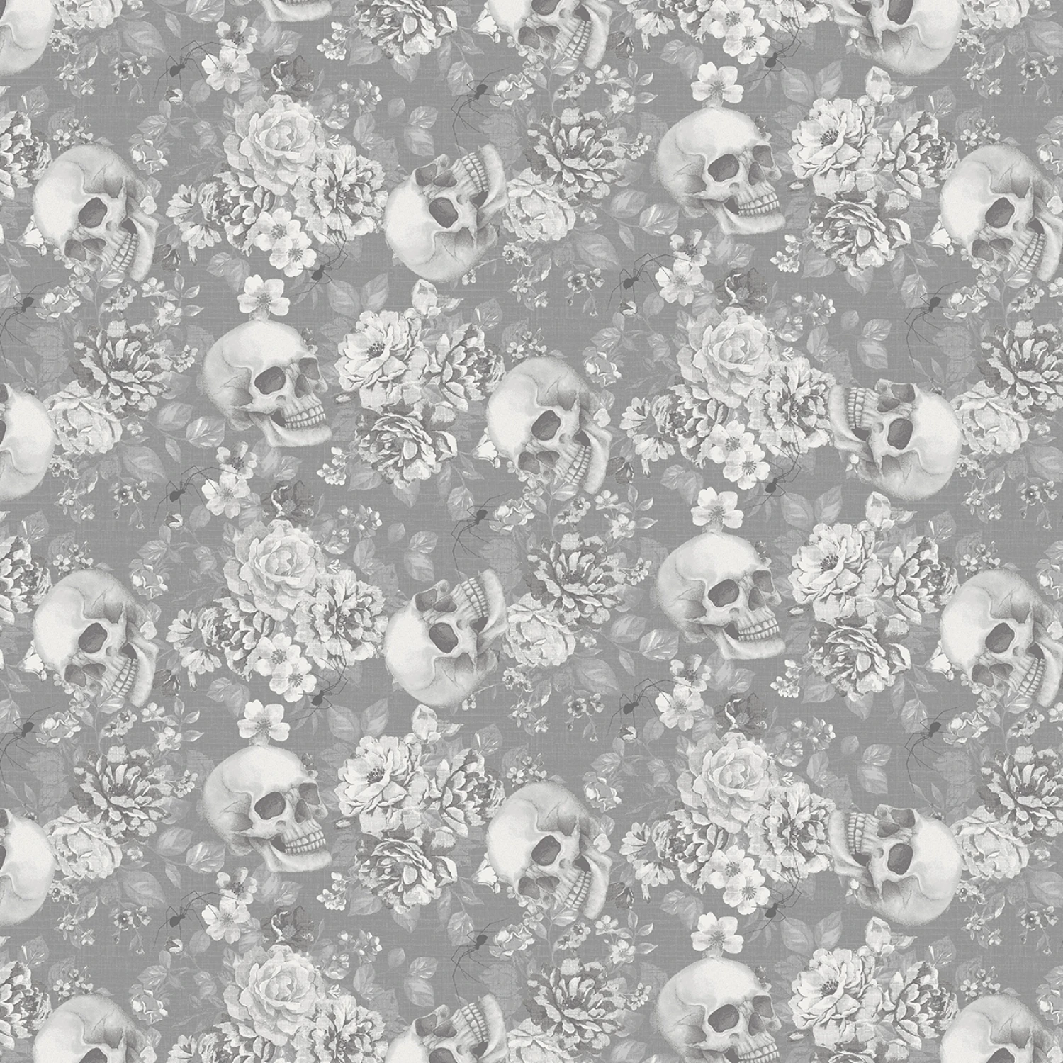 Pretty Scary 8946 93 Storm Floral Skull Studio E 