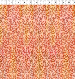 Garden of Dreams II 8JYR 1 Garden tonal Orange In the Beginning 