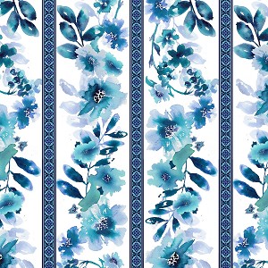 Midnight Sapphire 9388 17 White Blue Wallpaper Stripe Henry Glass 