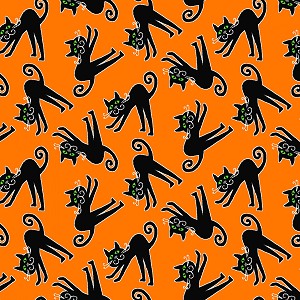 Here We Glow 9539G 39 GITD Tossed Cats Henry Glass 